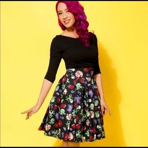 Pinup Couture Little Jun Skirt in Cthulhu Print